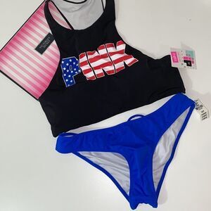🔥PINK VICTORIA SECRET BIKINI SET 4th of July New